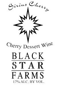 Sirius Cherry dessert wine label LARGE