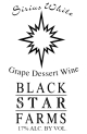 Sirius White dessert wine label THUMBNAIL