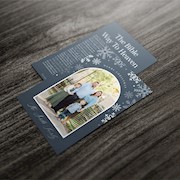 Blue Snowflake - Portrait THUMBNAIL