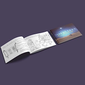 Christmas Characters Coloring Book LARGE
