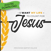 I Want My Life To Count For Jesus THUMBNAIL