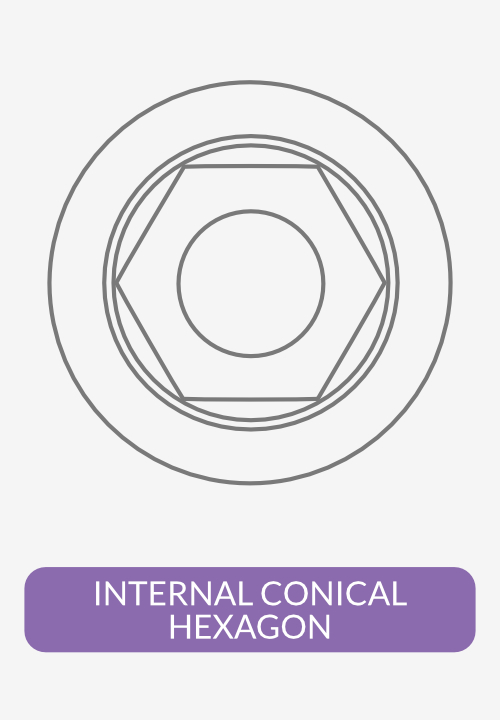 INTERNAL CONICAL HEXAGON