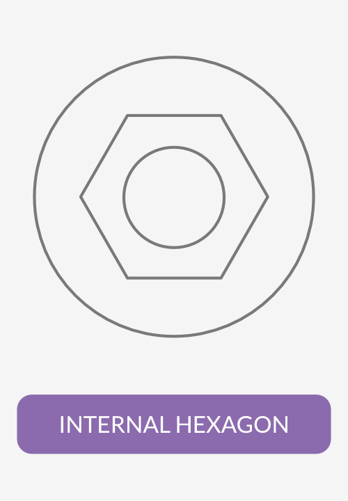 INTERNAL HEXAGON