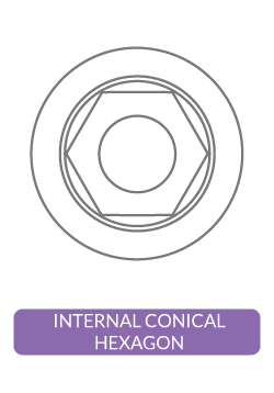 INTERNAL CONICAL HEXAGON