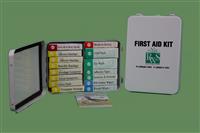 16 Unit Metal First Aid Kit THUMBNAIL