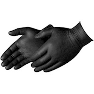 Duraskin Premium Black 8 mil Nitrile Disposable Gloves S-XL THUMBNAIL
