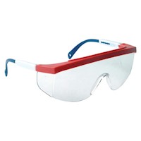 Galaxy Clear Safety Glasses, Red White and Blue Anti-fog MAIN