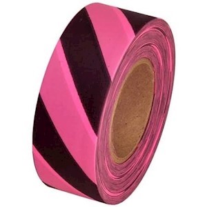 Black Striped Flagging Tape THUMBNAIL