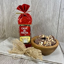 MILK CHOCOLATE BUTTER CASHEW TOFFEE 7 OZ THUMBNAIL