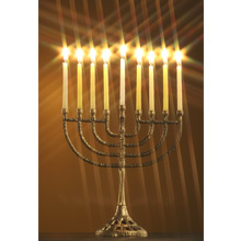 Greeting Card - Hanukkah Menorah MAIN