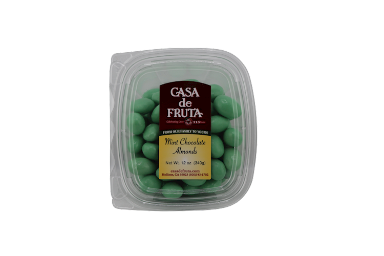 MINT CHOCOLATE ALMONDS 12 OZ LARGE