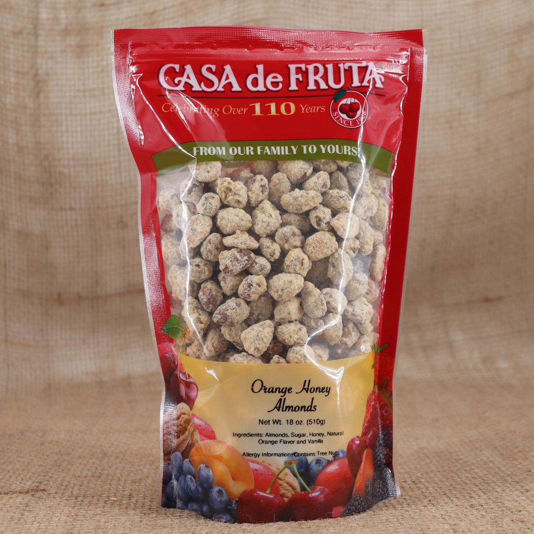 Orange Honey Almonds 18 oz LARGE