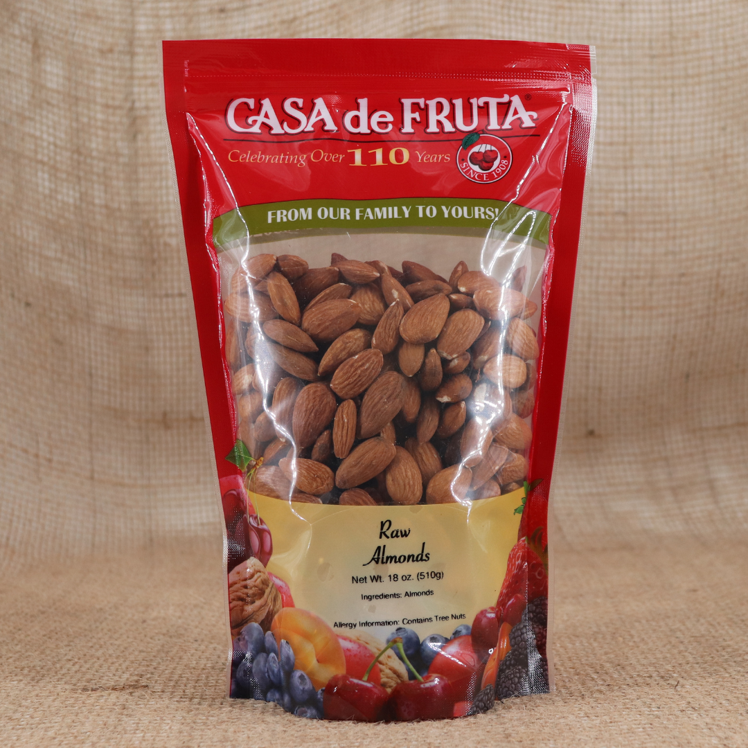 Raw Almonds 18 oz LARGE
