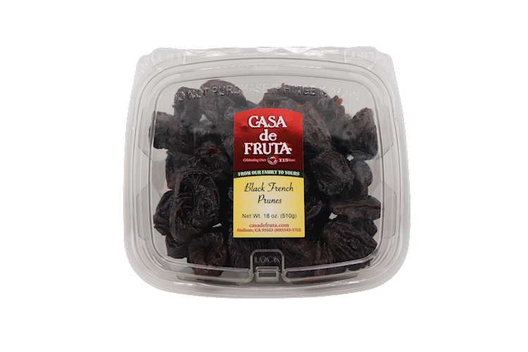 BLACK FRENCH PRUNES TUB 18 OZ LARGE