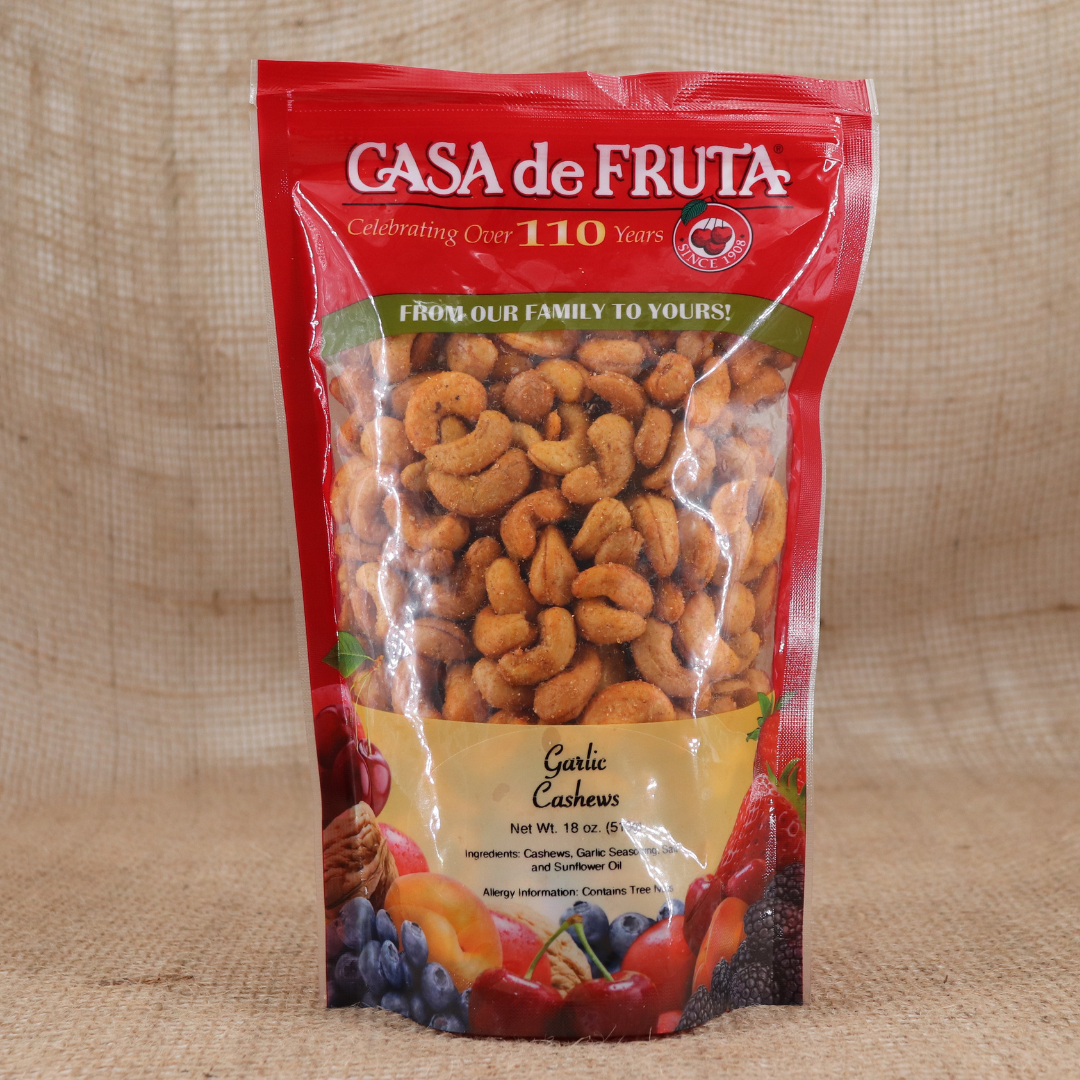 Garlic Cashews 18 Oz LARGE