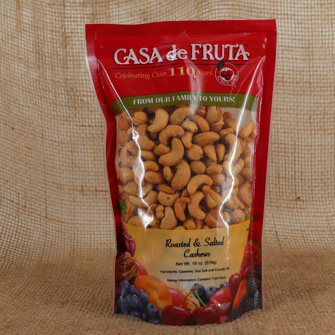 Roasted & Salted Cashews 18 oz LARGE