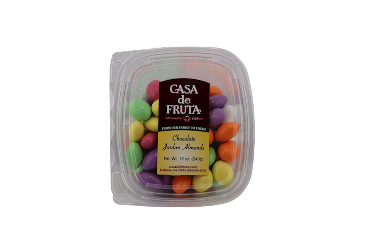 MILK CHOCOLATE JORDAN ALMONDS 12 OZ LARGE