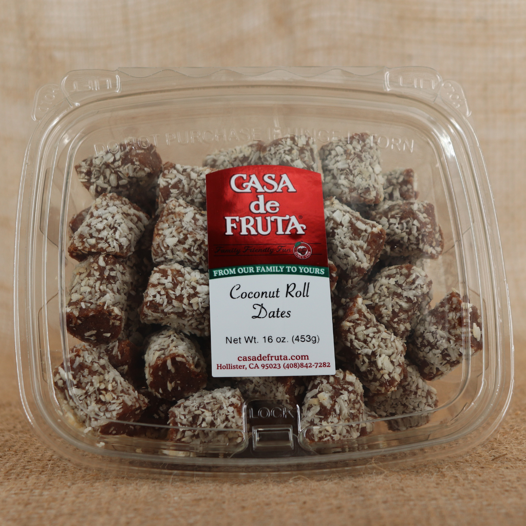 COCONUT DATE ROLLS 16 OZ LARGE
