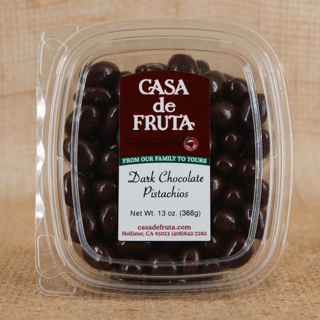 DARK CHOCOLATE PISTACHIOS 13 OZ LARGE