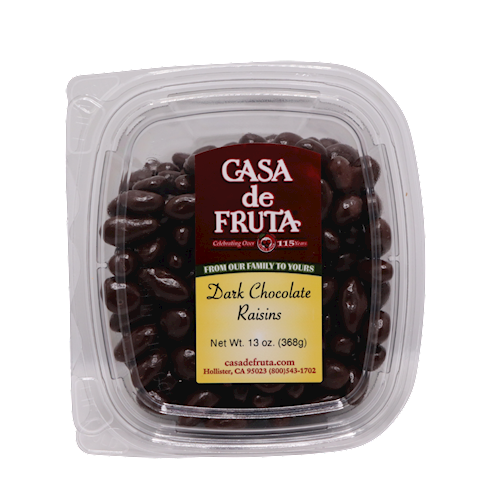 DARK CHOCOLATE RAISINS 13 OZ LARGE