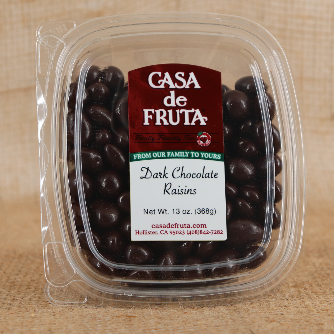 DARK CHOCOLATE RAISINS 13 OZ THUMBNAIL