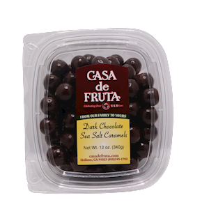 DARK CHOCOLATE SEA SALT CARAMELS 12 OZ MAIN