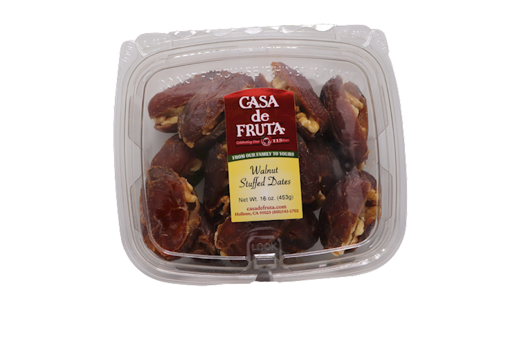 MEDJOOL DATES STUFFED W/WALNUTS 16 OZ LARGE