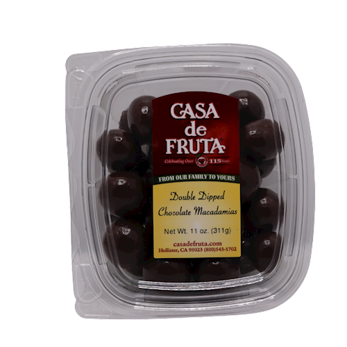 DOUBLE DIPPED CHOCOLATE MACADAMIAS  11 OZ LARGE