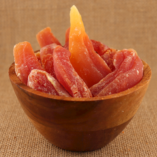 BULK NATURAL PAPAYA SPEARS  (LOW SUGAR, NO SULPHUR) LARGE