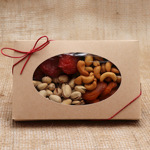 FRUIT AND NUTS GIFT BOX 12 OZ LARGE