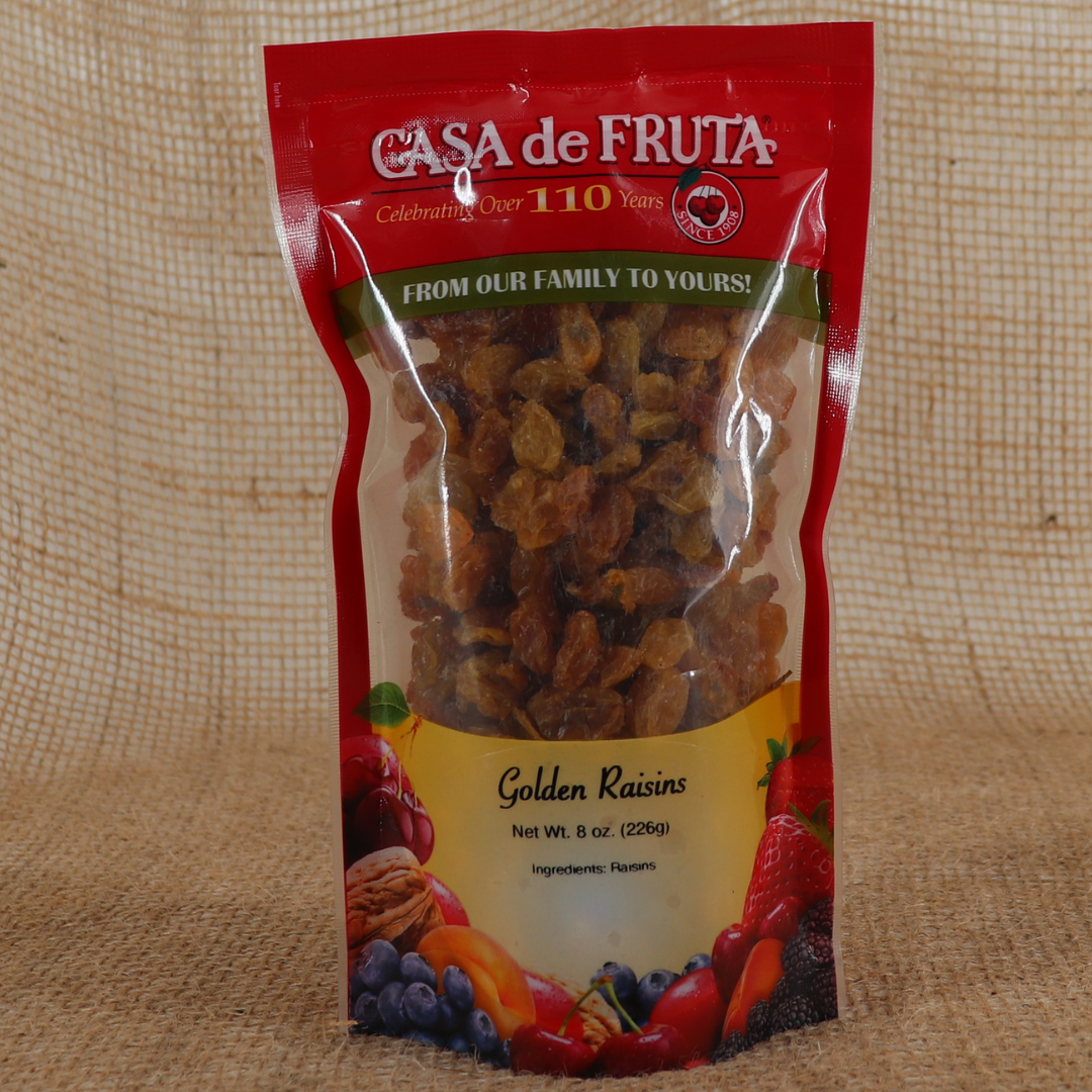 GOLDEN RAISINS 8 OZ LARGE