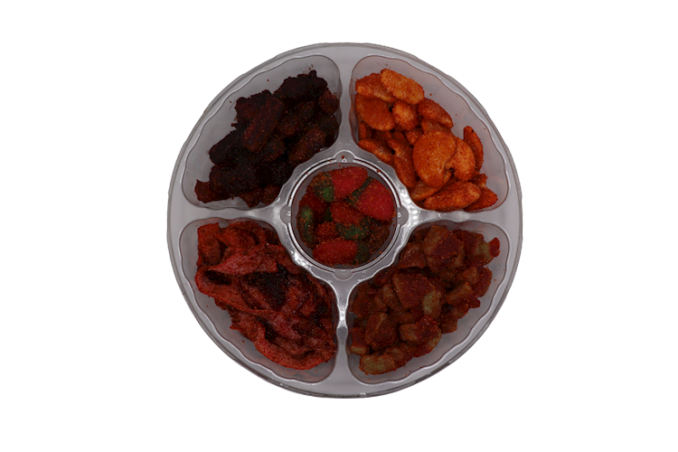 ASSORTED CHAMOY GUMMI ROUND 40 OZ LARGE