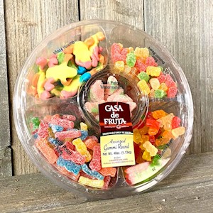 GUMMI ASSORTED ROUND 40 OZ LARGE