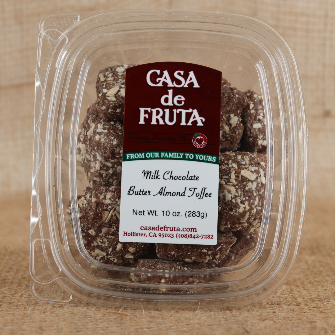 MILK CHOCOLATE BUTTER ALMOND TOFFEE 10 OZ THUMBNAIL