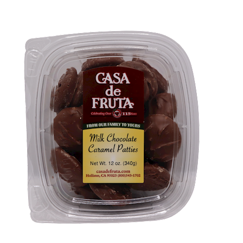 MILK CHOCOLATE CARAMEL PATTIES 12 OZ LARGE