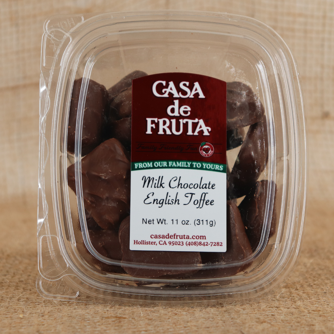 MILK CHOCOLATE ENGLISH TOFFEE 11 OZ LARGE
