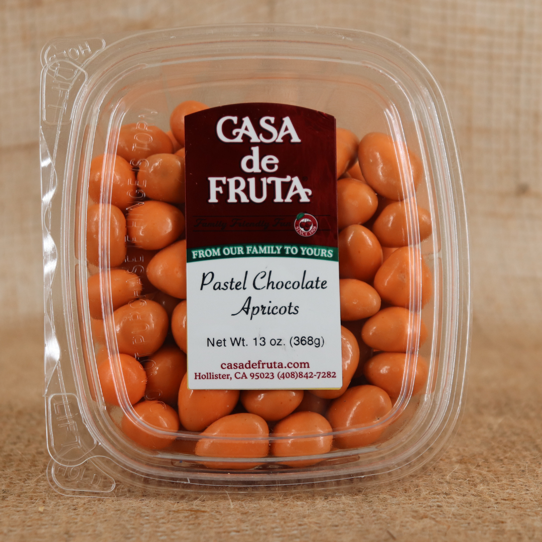 PASTEL CHOCOLATE APRICOTS 13 OZ LARGE