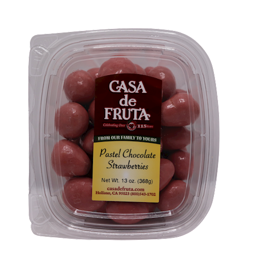 PASTEL CHOCOLATE STRAWBERRIES 13 OZ LARGE