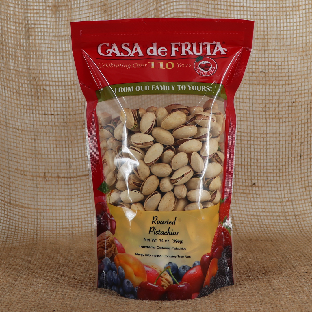 ROASTED PISTACHIOS 14 OZ LARGE