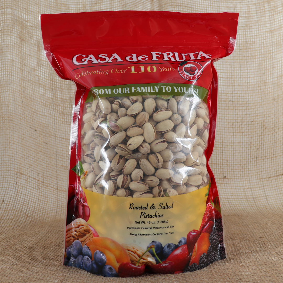 ROASTED & SALTED PISTACHIOS 48 OZ LARGE
