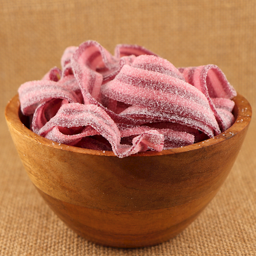 BULK RASPBERRY CHERRY SOUR BELTS LARGE