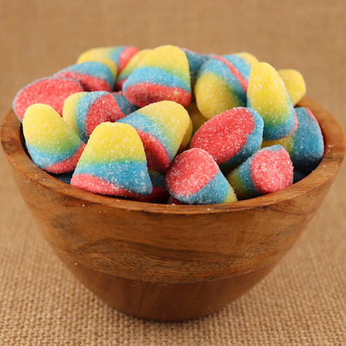 BULK GUMMI SOUR TROPICAL DROPS LARGE