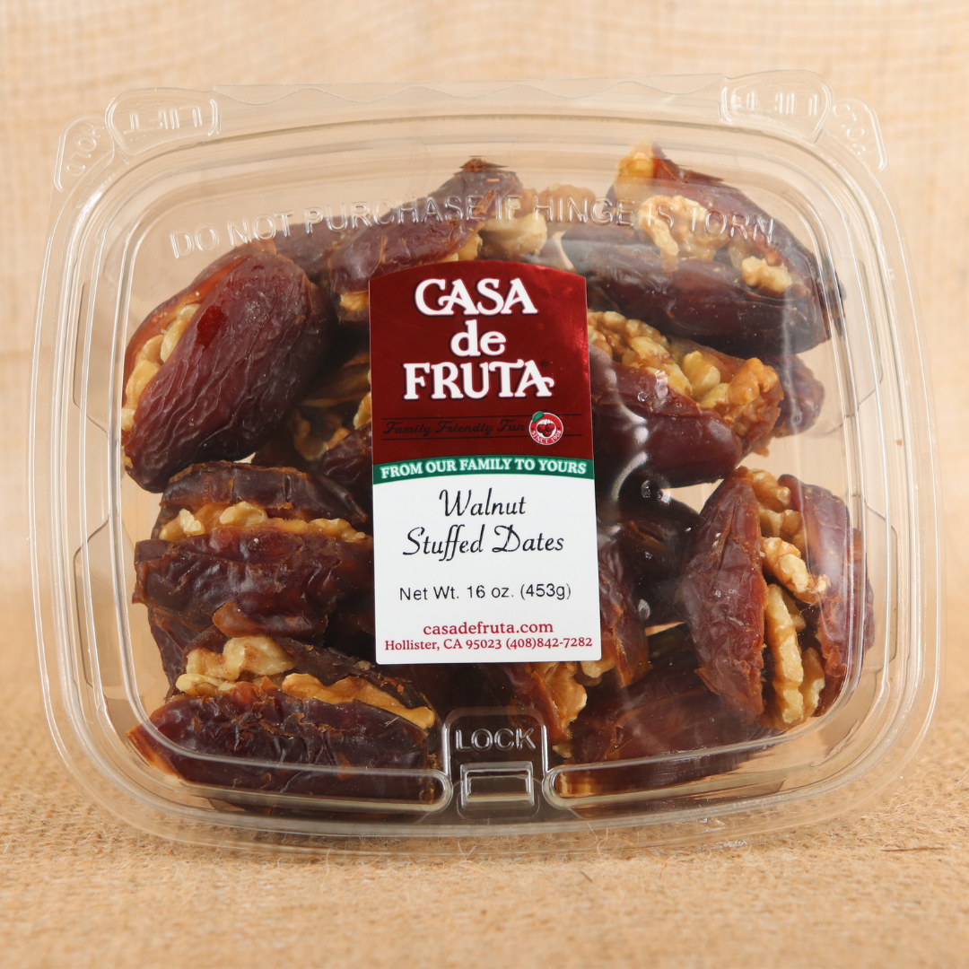 MEDJOOL DATES STUFFED W/WALNUTS 16 OZ LARGE