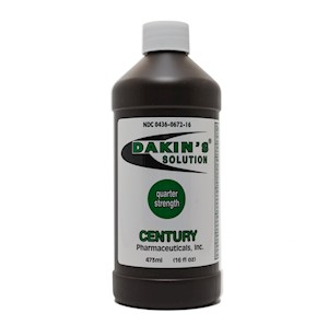 Quarter Strength Dakin’s Solution 16oz Bottle LARGE