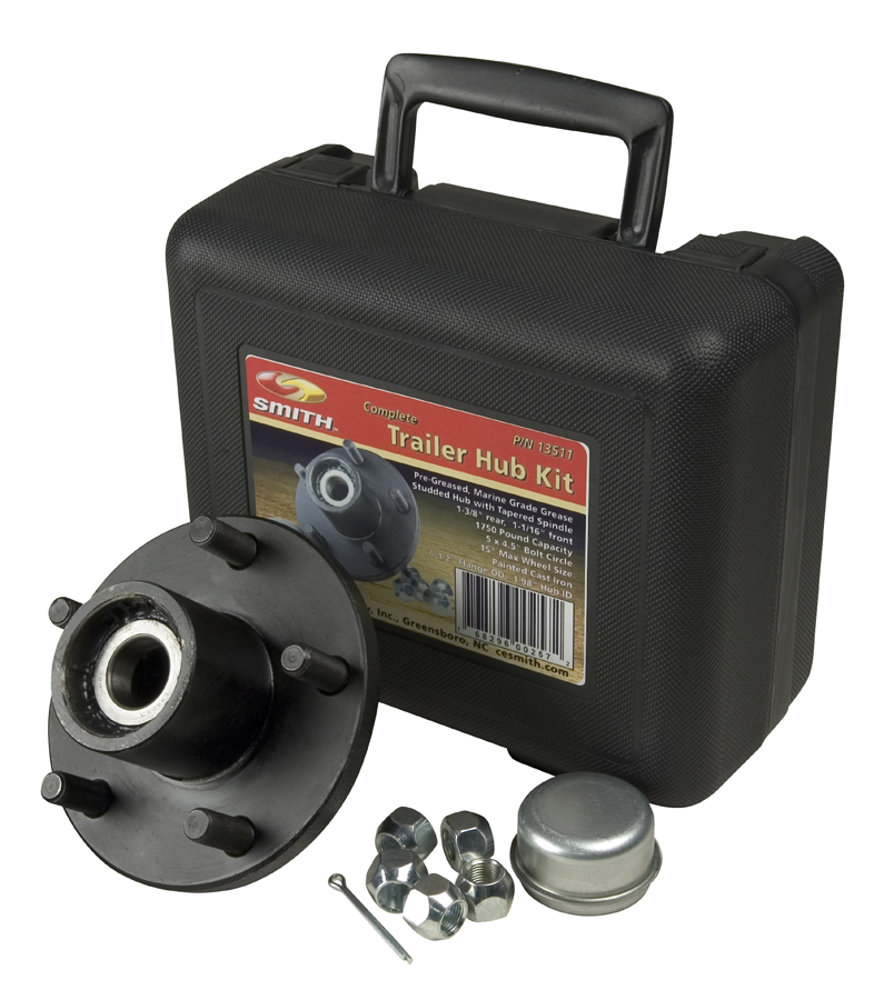 Trailer Hub Kit 11/16" Spindle, 5x4.5" Stud 1350 Lb Capacity CE