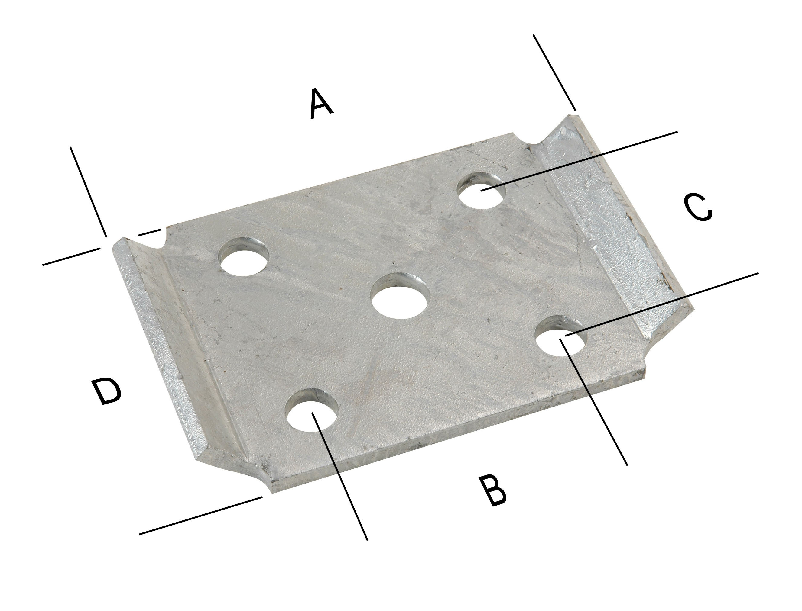 Axle Tie Plate - Formed 2-15/16" U-Bolt MAIN