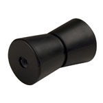 5" Keel Roller Black Natural Rubber Heavy Duty THUMBNAIL