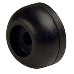 2-1/2" Keel Roller End Guard Black Natural Rubber THUMBNAIL