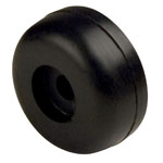 3" Keel Roller End Guard Black Natural Rubber THUMBNAIL