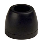 2-1/2" Side Guide Roller End Guard Black Natural Rubber, 1/2" Shaft THUMBNAIL